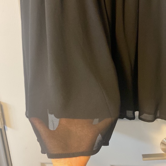 NWT Forever 21 Black Sparkle Dress with Sheer Bottom in Small - Picture 7 of 7